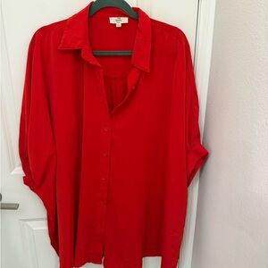 Entro Red Women's Tunic Top